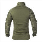 Хлопковый мужской Убакс с отсеками для Налокотников / Уставная рубашка олива размер 2XL - изображение 2