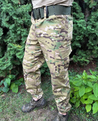 Крепкий мужской Костюм с карманами липучками под шевроны / Полевая форма Убакс + Брюки мультикам размер XL - изображение 7