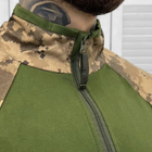 Мужской летний Убакс с коротким рукавом и воротником на замке / Плотная футболка рип-стоп пиксель размер S - изображение 4