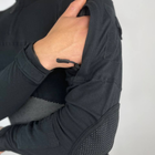 Чоловічий міцний Убакс із посиленими ліктями / Щільна статутна Сорочка чорна розмір 3XL - зображення 6