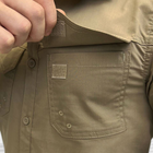 Мужская крепкая Рубашка Combat RipStop с сетчатыми вставками койот размер XL - изображение 6