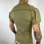 Мужской Убакс Han Wild с короткими рукавами и карманами / Прочная уставная Рубашка олива размер L - изображение 6