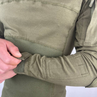 Мужской крепкий Убакс ESDY с усиленными локтями / Плотная уставная Рубашка олива размер XL - изображение 8