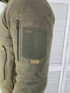 Чоловіча флісова кофта Bazel у кольорі хакі / Фліска розмір M - зображення 4