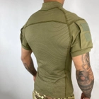 Мужской Убакс Han Wild с короткими рукавами и карманами / Прочная уставная Рубашка олива размер 2XL - изображение 6