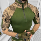Мужской летний Убакс с коротким рукавом и воротником на замке / Плотная футболка рип-стоп пиксель размер XL - изображение 1