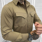 Мужская крепкая Рубашка Combat RipStop с сетчатыми вставками койот размер S - изображение 3