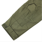 Хлопковый мужской Убакс с отсеками для Налокотников / Уставная рубашка олива размер S - изображение 3