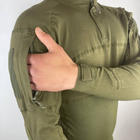 Мужской крепкий Убакс ESDY с усиленными локтями / Плотная уставная Рубашка олива размер L - изображение 7