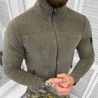 Флисовая мужская Кофта на замке / Плотная флиска с карманами хаки размер XL - изображение 1