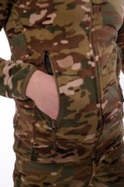 Мужская флисовая Кофта QAUQE с высоким воротником и карманами на молниях / Флиска мультикам размер L - изображение 3