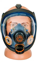 Противогаз маска панорамная Micron ST-S100-2 ( маска + фильтр ) - изображение 3