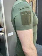Поло тактичне Bikatex, колір Олива, розмір M, з липучками для шевронів на рукавах, футболка тактична - зображення 6