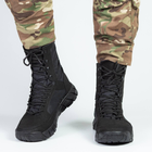 Высокие мужские Ботинки с вентиляционными отверстиями / Легкие Берцы черные размер 43 - изображение 3