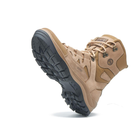 Универсальные кожаные Берцы с мембраной / Демисезонные Ботинки на двухкомпонентной подошве койот размер 40 - изображение 4
