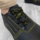 Мужские кожаные Ботинки с металлическим носком и дышащей подкладкой черные размер 47 - изображение 3