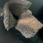 Утепленные Берцы из натуральной кожи / Зимние ботинки с меховой подкладкой в черном цвете размер 39 - изображение 6