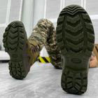 Кожаные мужские Ботинки Vaneda с мембраной и системой поглощения нагрузок / Легкие Берцы олива размер 41 - изображение 4
