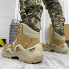 Кожаные мужские Ботинки Vaneda с мембраной и системой поглощения нагрузок / Легкие Берцы койот размер 42 - изображение 3