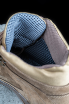 Легкие Мужские Ботинки с 3D сеткой и треккинговой подошвой / Кожаные Берцы койот размер 45 - изображение 6