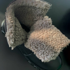 Утеплені Берці з натуральної шкіри / Зимові черевики з хутряною підкладкою у кольорі койот розмір 43 - зображення 8