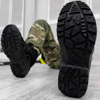 Мужские кожаные Ботинки АК на гибкой полиуретановой подошве / Водонепроницаемые Берцы черные размер 42 - изображение 4