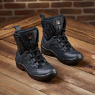 Универсальные кожаные Берцы с мембраной / Летние Ботинки на двухкомпонентной подошве черные размер 48 - изображение 3