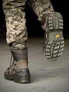 Водостойкие мужские кожаные Ботинки Single Sword с мембраной / Износостойкие Берцы хаки размер 42 - изображение 4