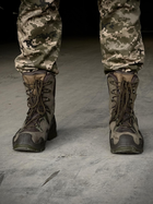 Водостойкие мужские кожаные Ботинки Single Sword с мембраной / Износостойкие Берцы хаки размер 41 - изображение 5