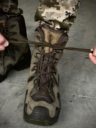Водостойкие мужские кожаные Ботинки Single Sword с мембраной / Износостойкие Берцы хаки размер 42 - изображение 6