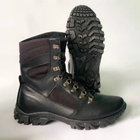 Утеплені Берці з натуральної шкіри / Зимові черевики з підкладкою Airtex у чорному кольорі розмір 41 - зображення 1