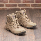 Универсальные кожаные Ботинки с мембраной / Летние низкие Береги на двухкомпонентной подошве койот размер 43 - изображение 2