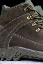 Легкие Мужские Ботинки с 3D сеткой и треккинговой подошвой / Кожаные Берцы олива размер 42 - изображение 5