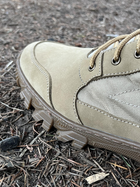 Мужские Кожаные Ботинки с мембраной на резиновой подошве / Демисезонные Берцы койот размер 43 - изображение 7