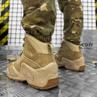 Мужские нубуковые Ботинки с ортопедической стелькой / Водонепроницаемые Берцы койот размер 40 - изображение 4