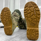 Мужские кожаные Ботинки АК на гибкой полиуретановой подошве / Водонепроницаемые Берцы койот размер 43 - изображение 4