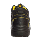 Кожаные мужские Ботинки с металлическим носком и дышащей подкладкой черные размер 41 - изображение 3