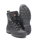 Универсальные кожаные Берцы с мембраной / Демисезонные Ботинки на двухкомпонентной подошве черные размер 37 - изображение 5