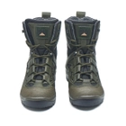Универсальные кожаные Берцы с мембраной / Демисезонные Ботинки на двухкомпонентной подошве олива размер 35 - изображение 3