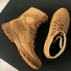 Утеплені Берці з натуральної шкіри / Зимові черевики з хутряною підкладкою у кольорі койот розмір 41 - зображення 4