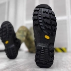 Водостойкие мужские Ботинки Single Sword со стелькой EVA / Нубуковые Берцы на резиновой подошве черные размер - изображение 4