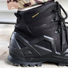 Демисезонные мужские Ботинки Single Sword с мембраной / Нубуковые водонепроницаемые Берцы черные размер 43 - изображение 8