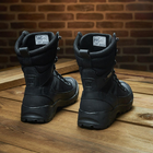 Мужские кожаные Берцы с водонепроницаемой мембраной / Летние Ботинки на термопластической подошве черные - изображение 4