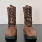 Высокие Летние Ботинки Ястреб коричневые / Легкие Кожаные Берцы размер 44 - изображение 6