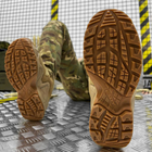 Мужские нубуковые Ботинки с ортопедической стелькой / Водонепроницаемые Берцы койот размер 44 - изображение 5