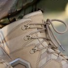 Износостойкие мужские Ботинки Single Sword с мембраной / Демисезонные кожаные Берцы койот размер 41 - изображение 3
