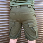 Мужские крепкие Шорты с накладными карманами рип-стоп хаки размер 3XL - изображение 4