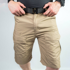 Мужские крепкие Шорты S.Archon с накладными карманами рип-стоп койот размер 3XL - изображение 3