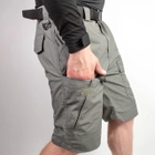 Мужские крепкие Шорты S.Archon с накладными карманами рип-стоп серые размер 3XL - изображение 5