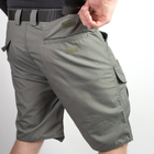 Мужские крепкие Шорты S.Archon с накладными карманами рип-стоп серые размер M - изображение 7